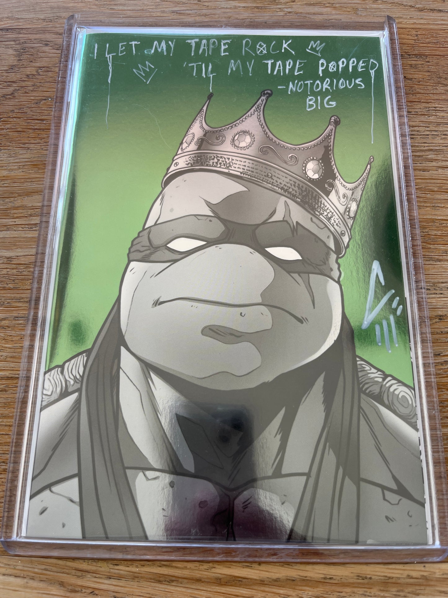 TMNT #1 signed and lyrics by Javan Jordan