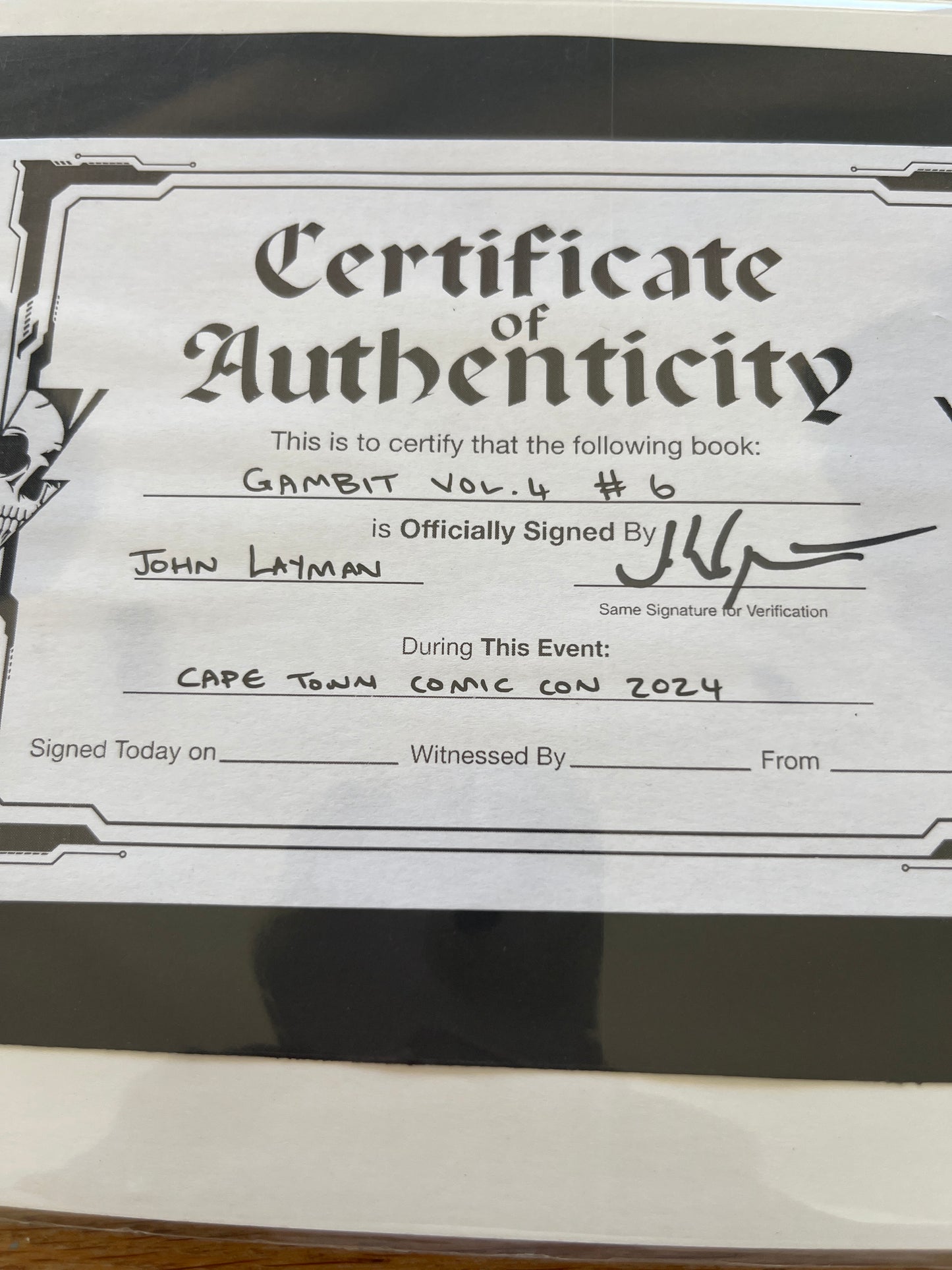 Gambit #6 signed by John Layman