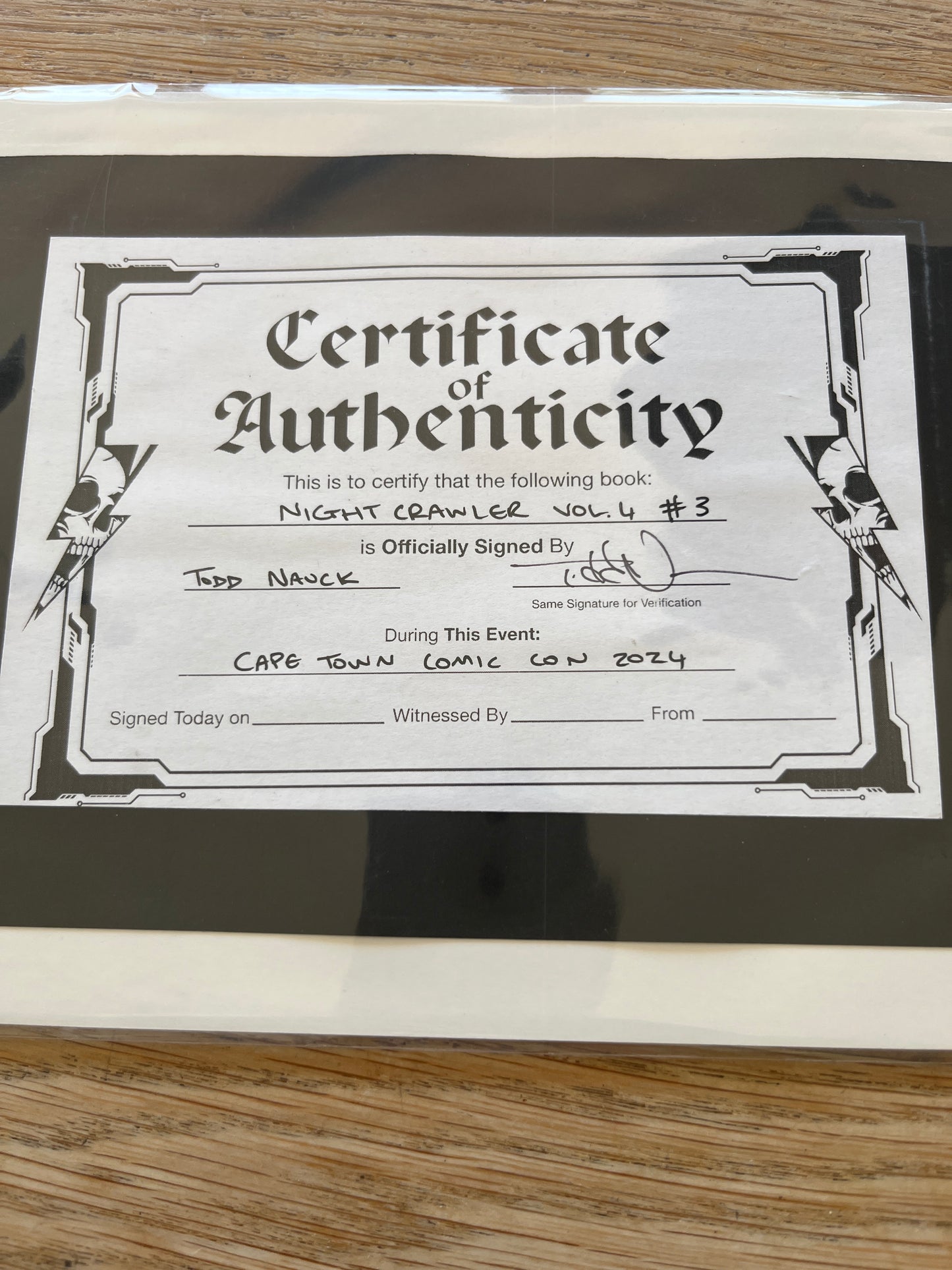 Nightcrawler #3 signed by Todd Nauck