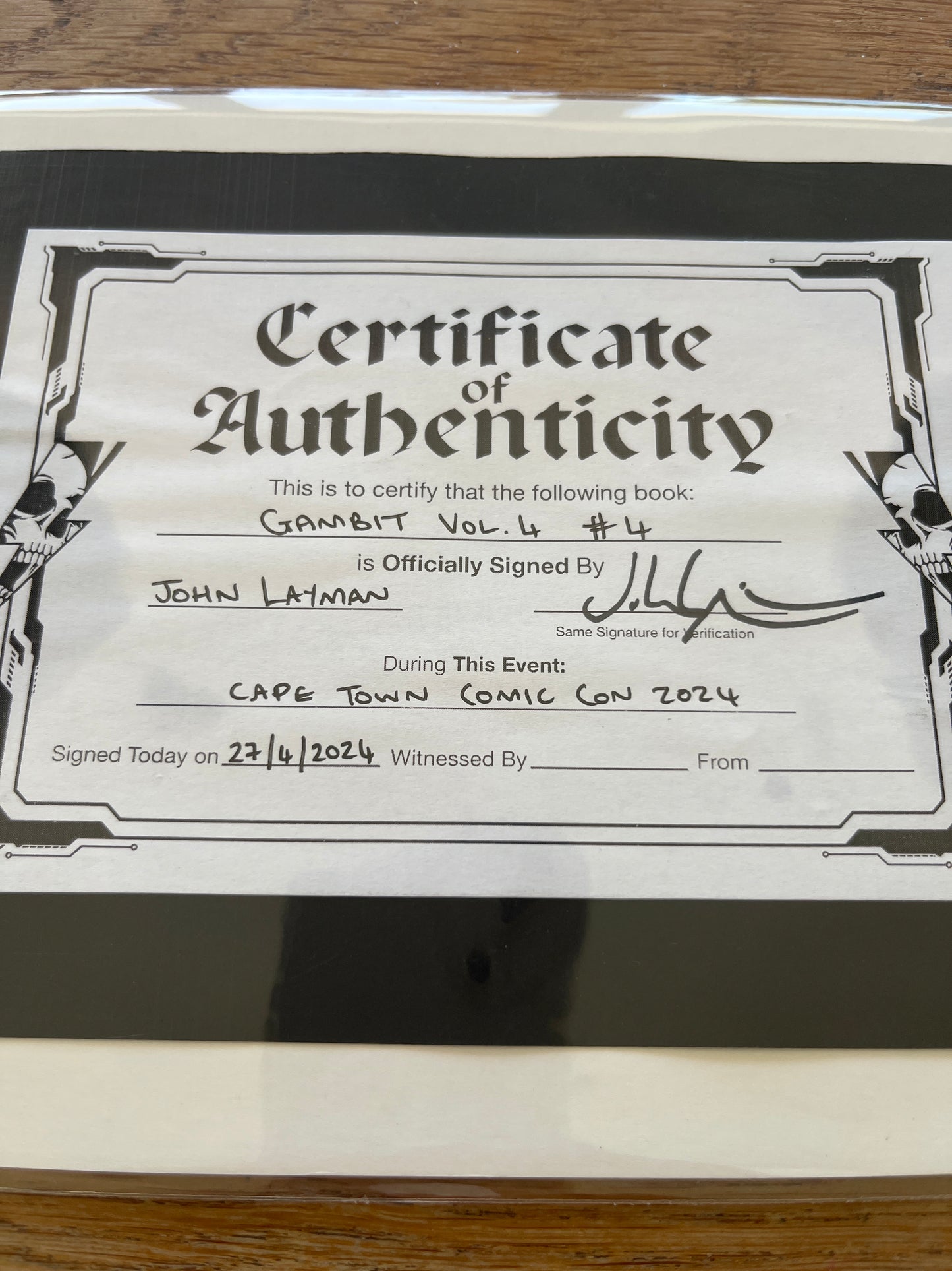 Gambit #4 signed by John Layman