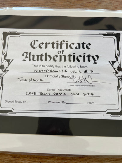 Nightcrawler #5 signed by Todd Nauck