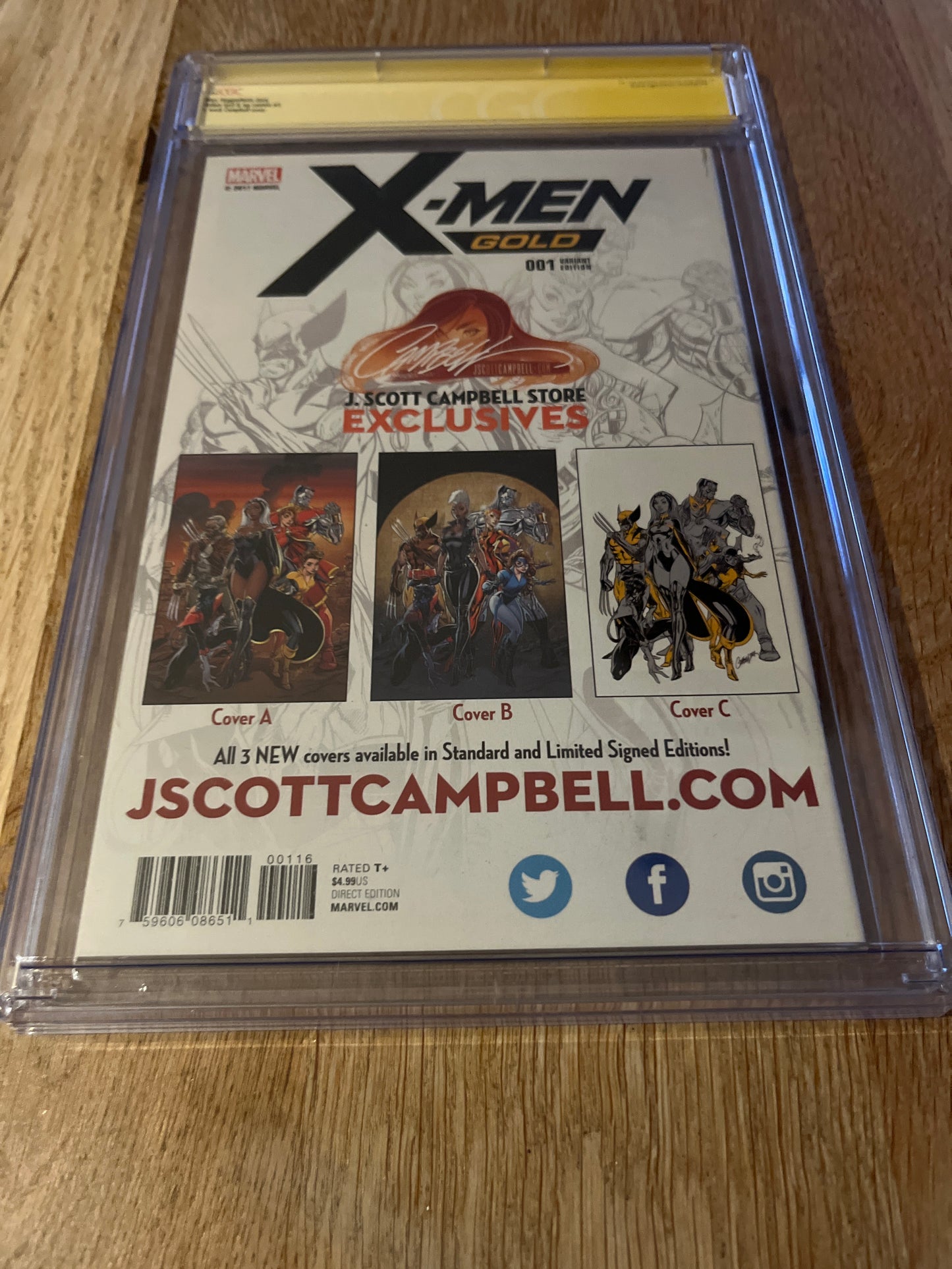 X-Men Gold #1 CGC 9.6 (Signed by Stan Lee and J Scott Campbell)