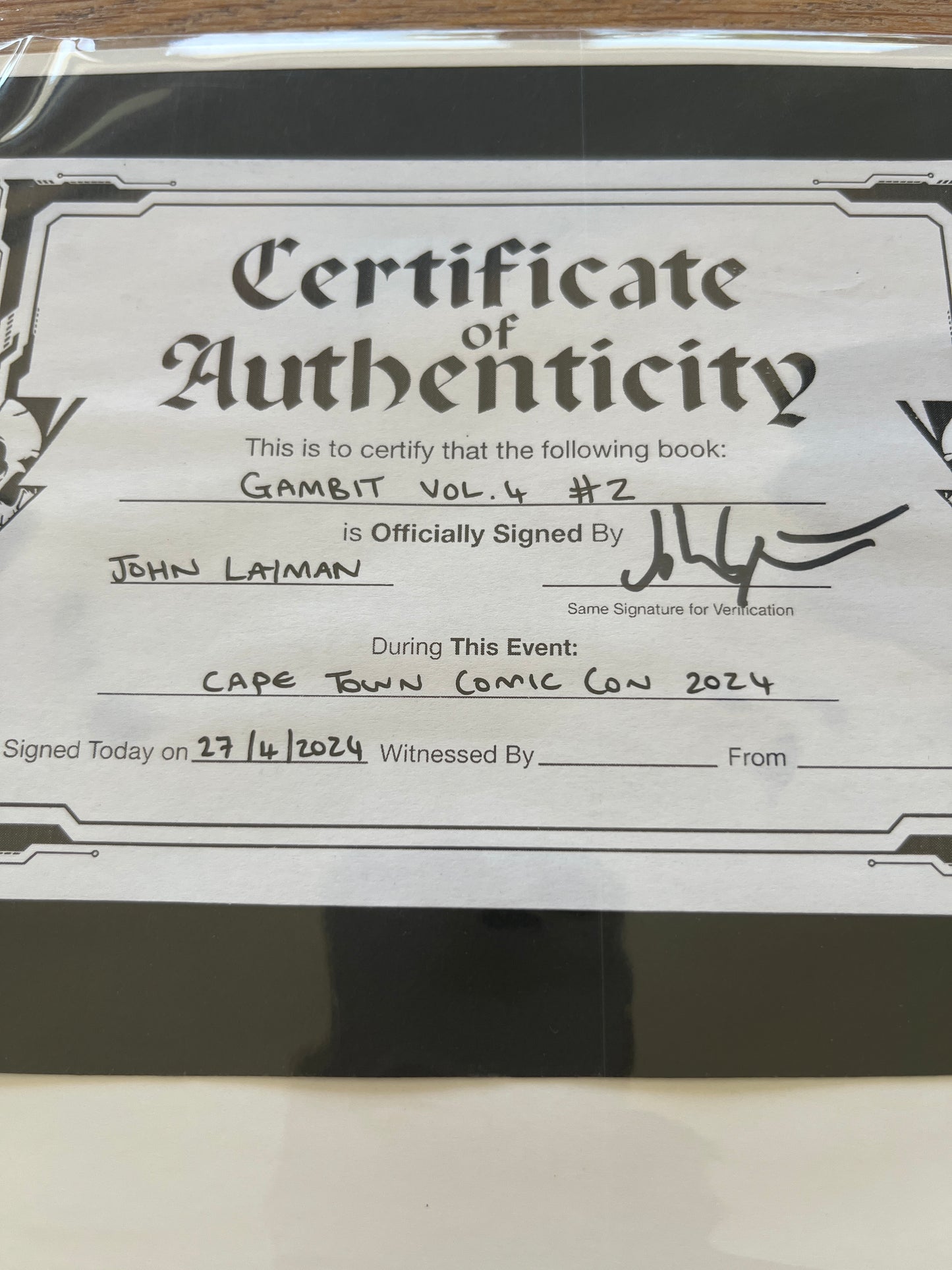 Gambit #2 signed by John Layman