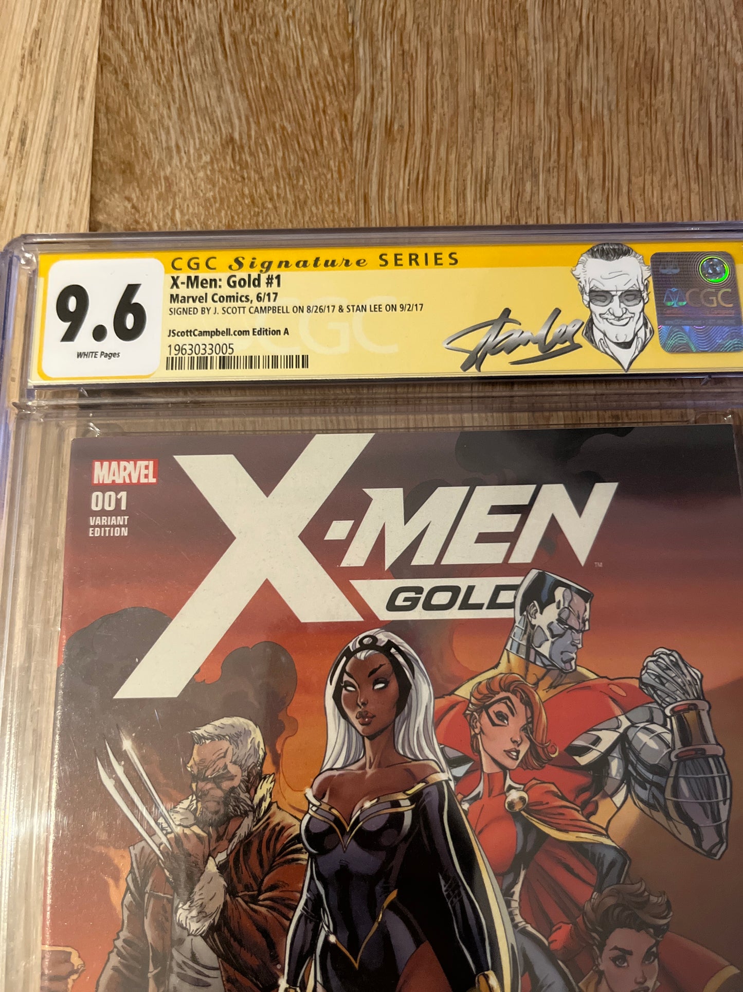 X-Men Gold #1 CGC 9.6 (Signed by Stan Lee and J Scott Campbell)