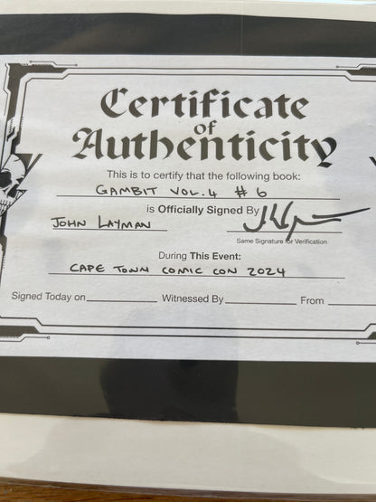 Gambit #6 signed by John Layman