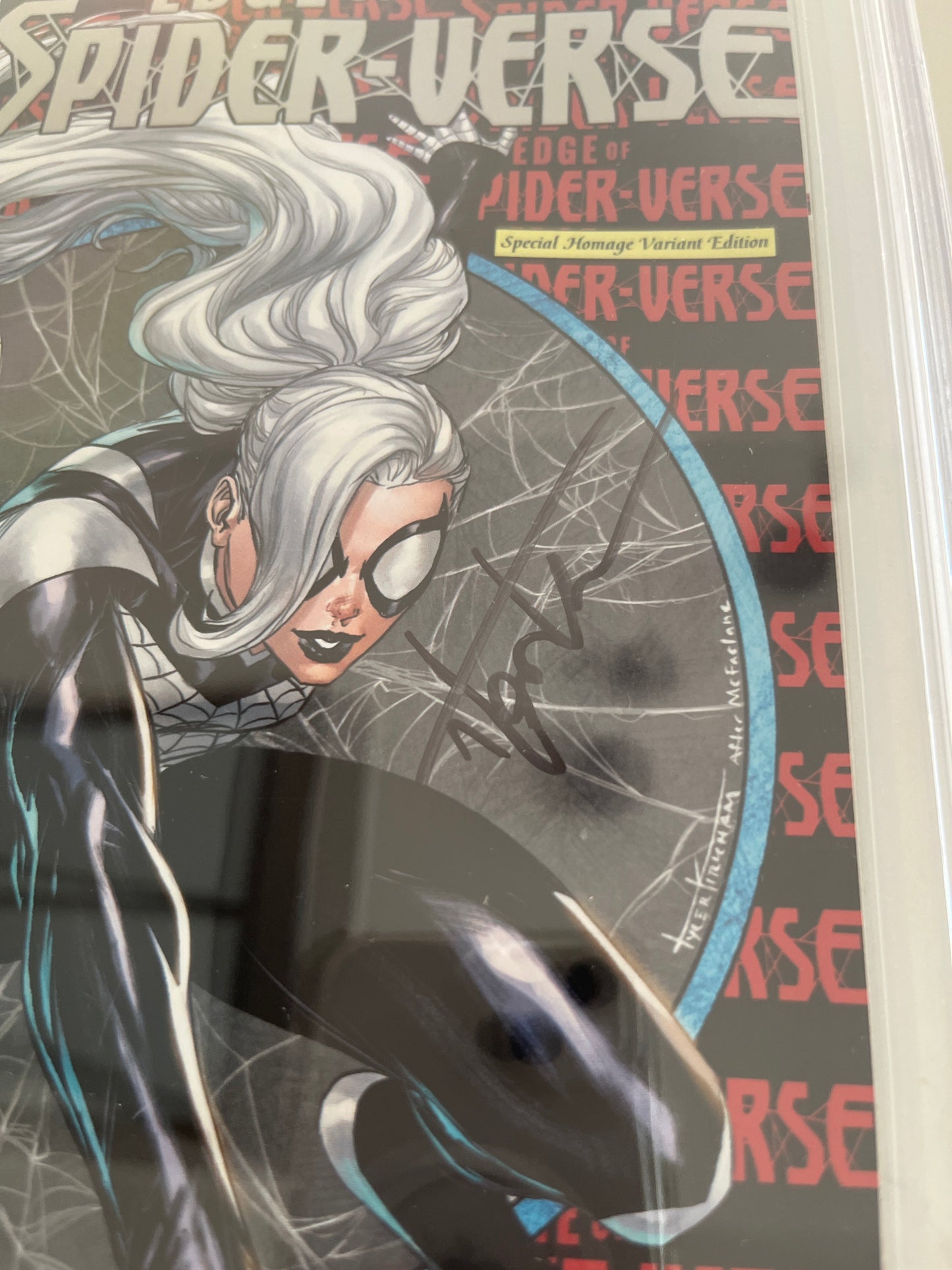 Edge of Spider-Verse #3 CBCS 9.8 signed by Tyler Kirkham