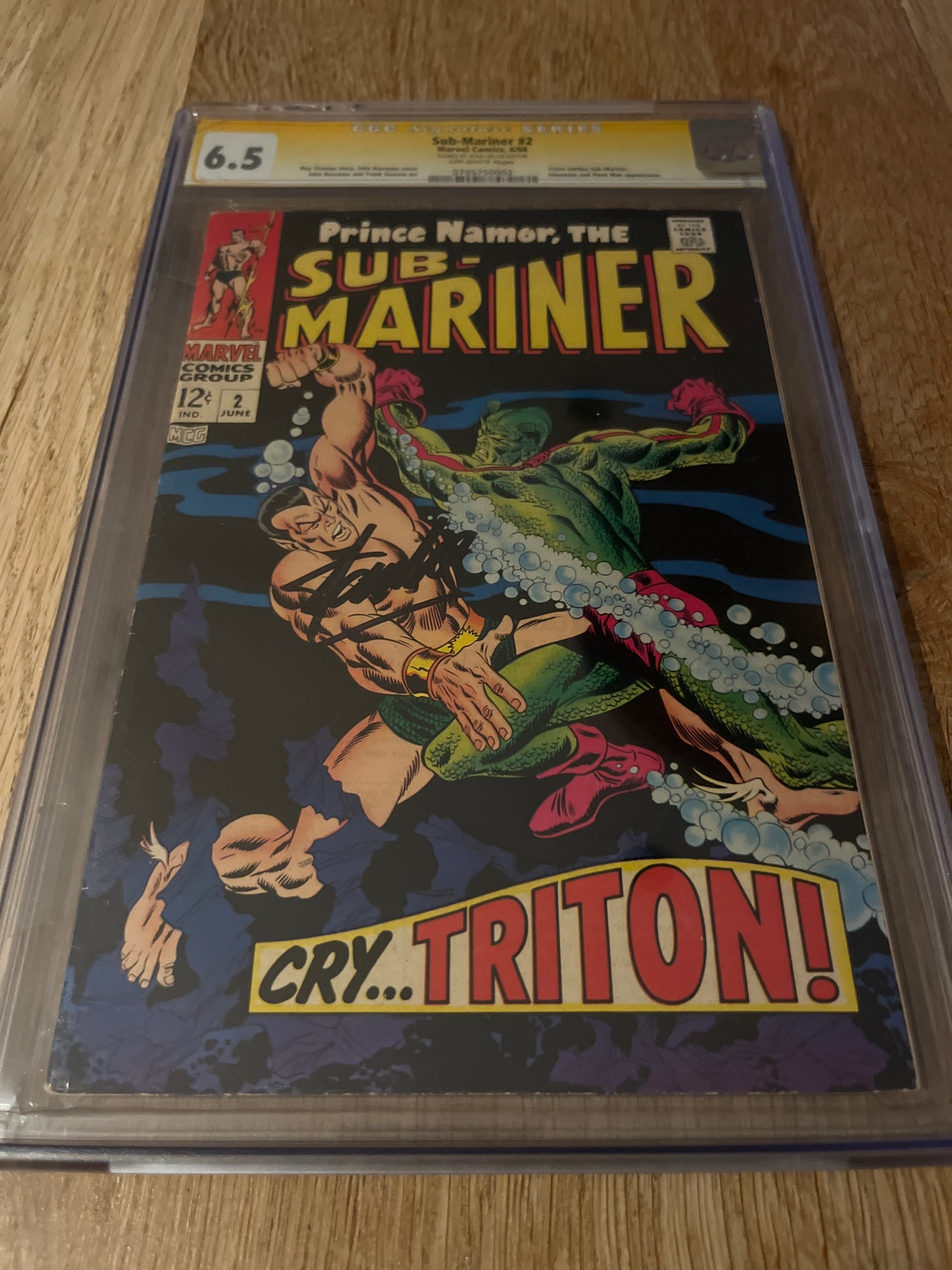 Sub-Mariner #2 CGC 6.5 (Signed by Stan Lee)