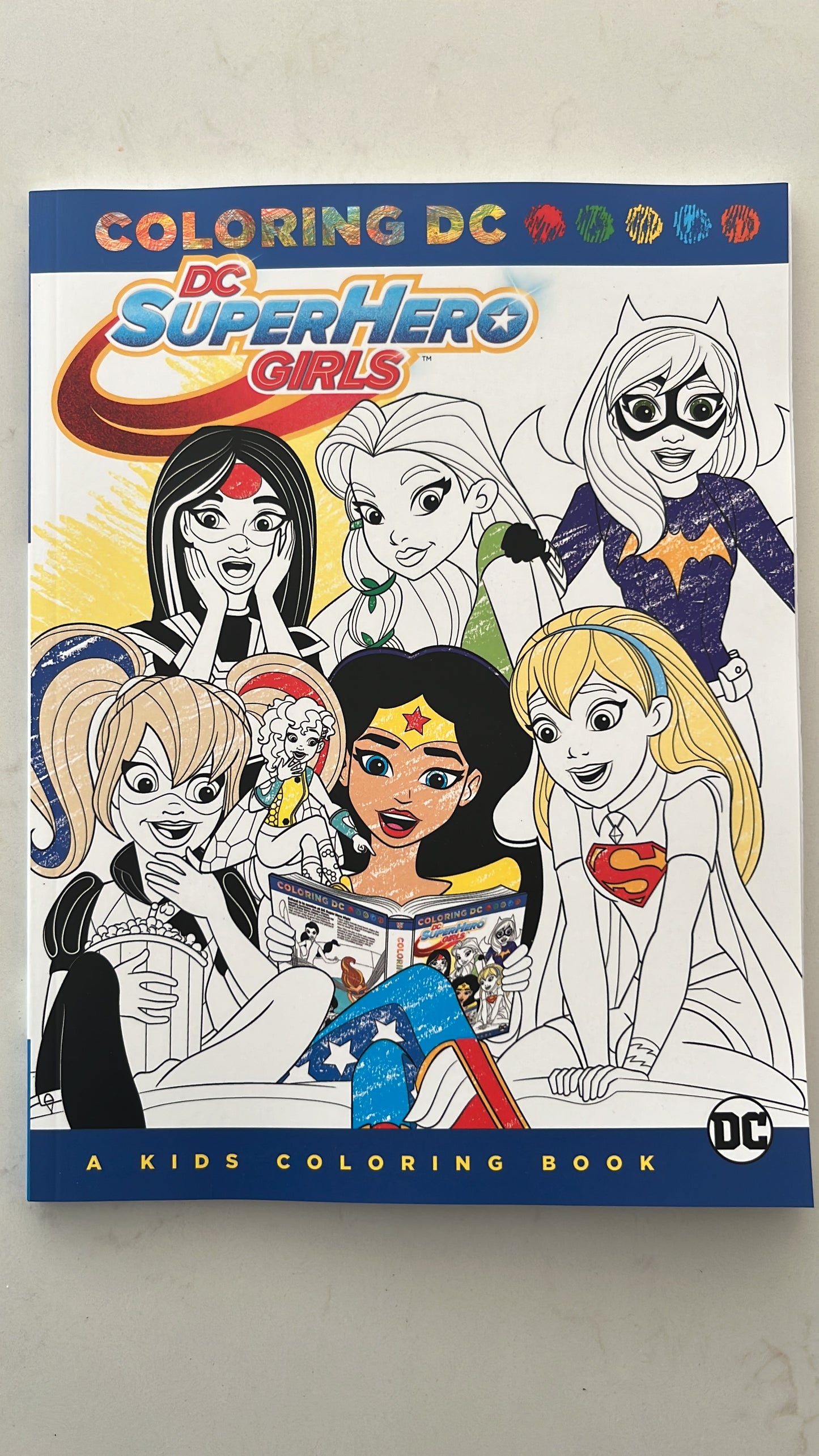 DC superhero girls coloring book