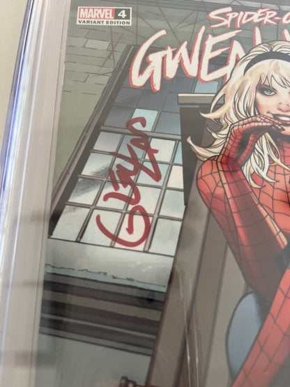 Spider-Gwen: Gwenverse #4 CGC 9.8 signed by Greg Land