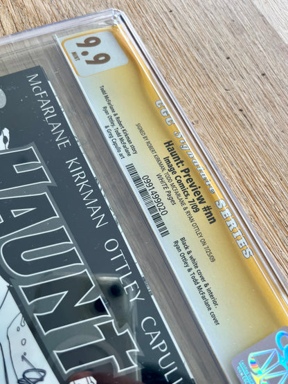 Haunt Preview CGC 9.9 (Signed by Robert Kirkman, Todd McFarlane and Ryan Ottley)