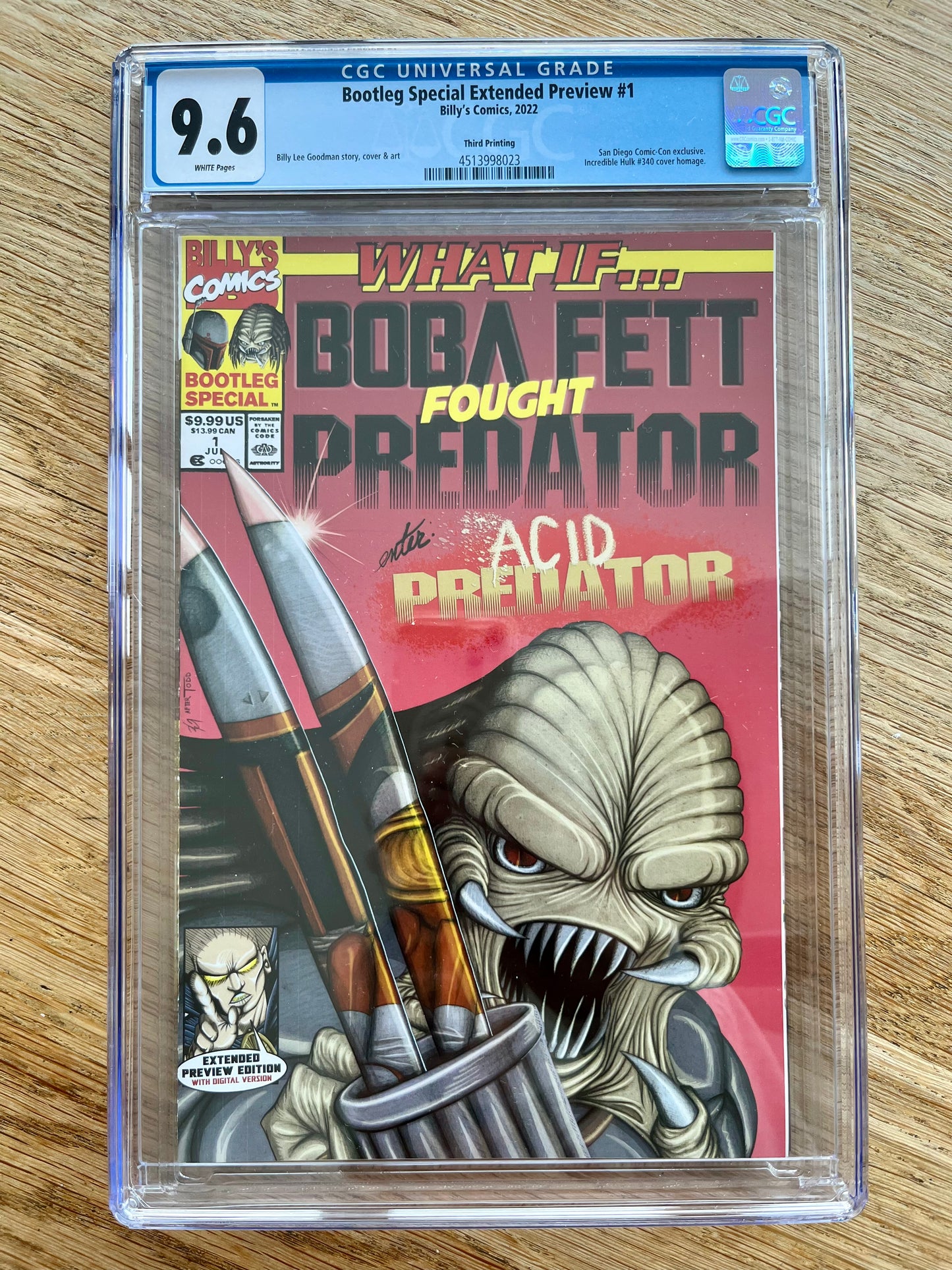 Bootleg Special: What if Boba Fett fought Predator #1 CGC 9.6