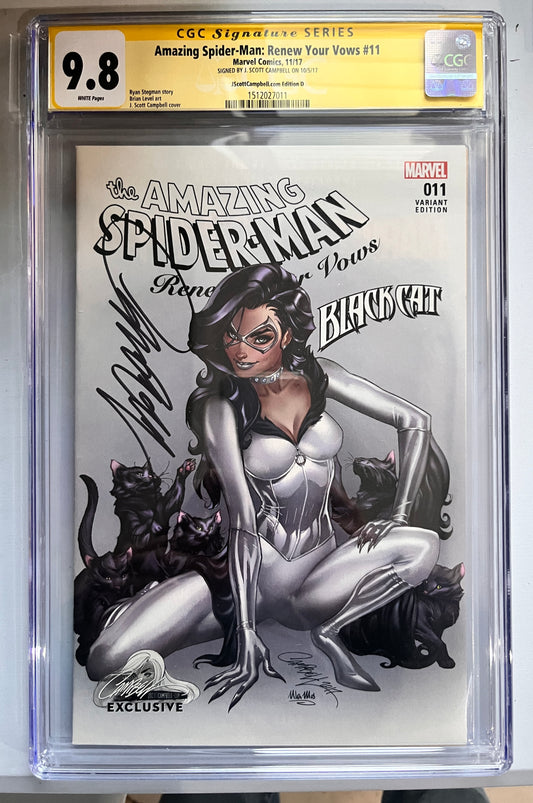 Amazing Spider-Man: Renew your Vows #11 CGC 9.8 signed by J Scott Campbell