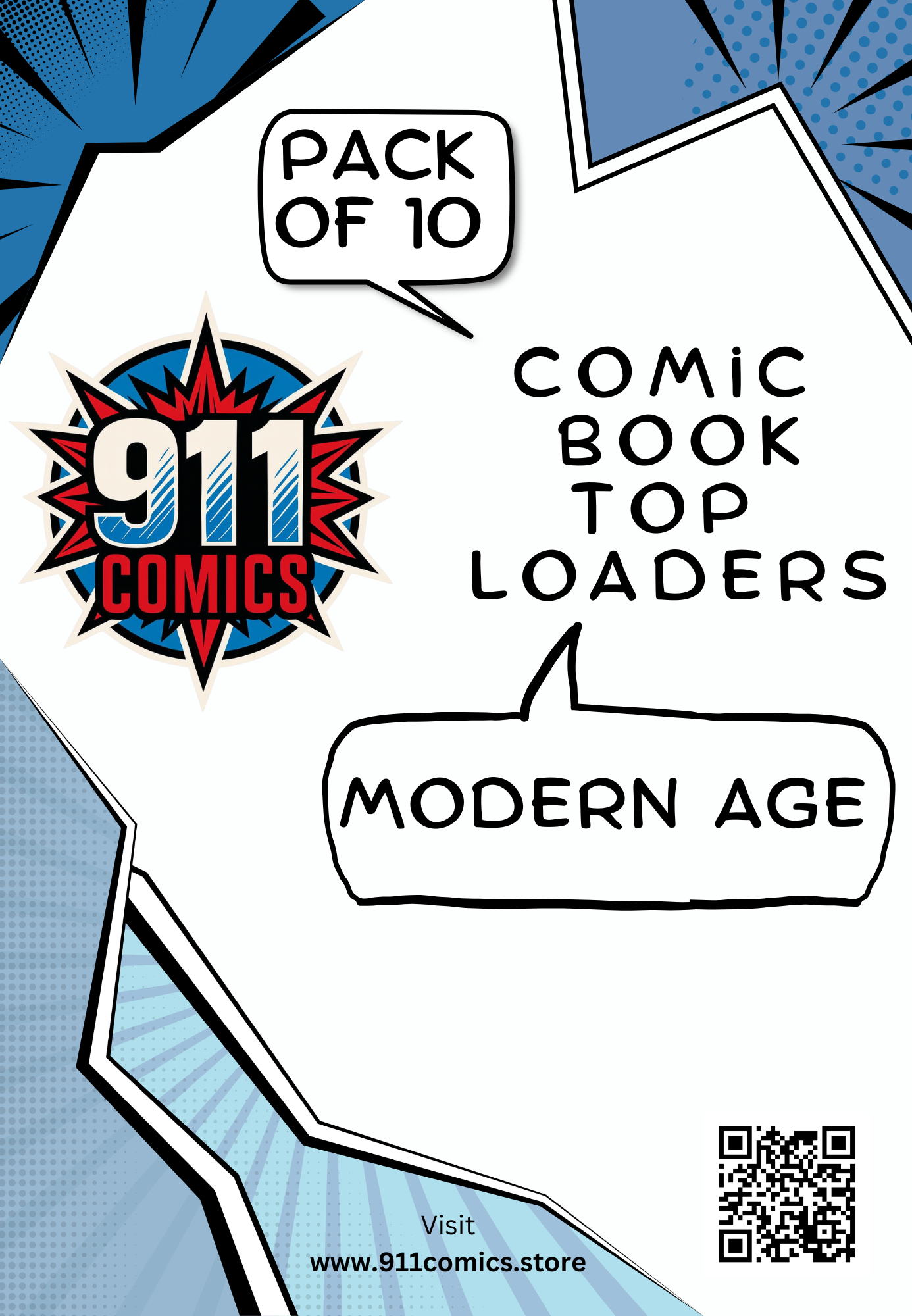 Modern Age Comic Top Loaders (pack of 10)